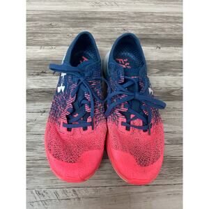 Under Armour Mesh Running Shoes Womens Size 9.5 Blue Pink